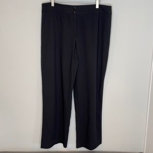 Armani Collezioni Black Wide Leg Wool Pants Sz 14